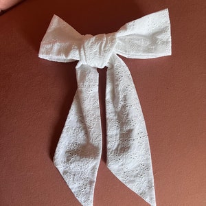 The Eyelet Bow|| Cottagecore Whimsigoth Coquette Hair Bow ||