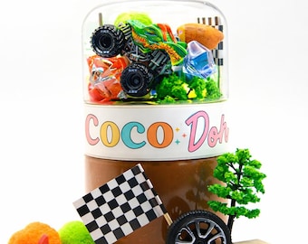 Monster Truck Sensory Playdough Kit: Party Favor