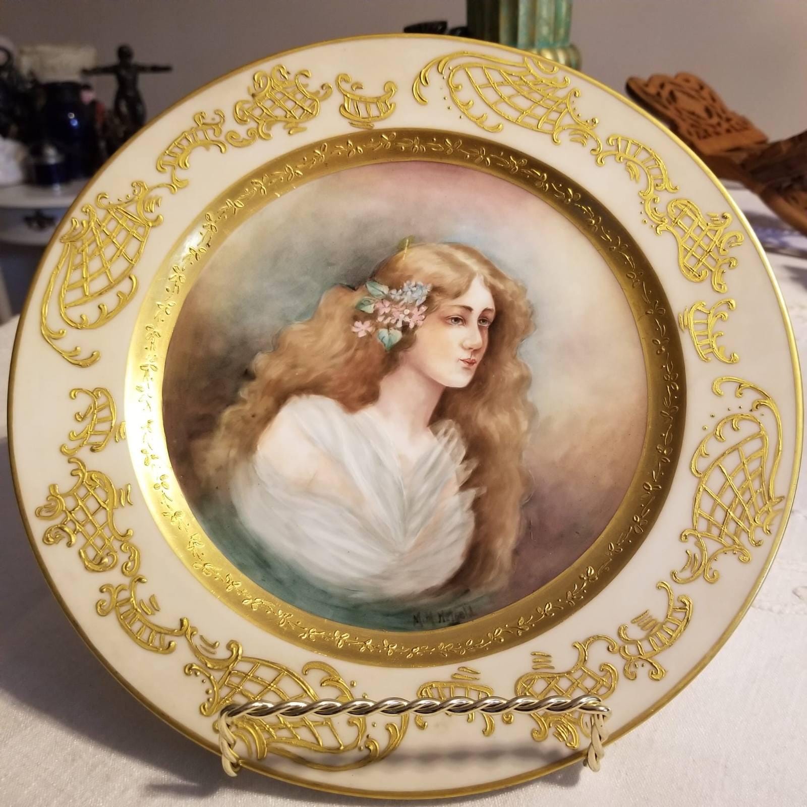 Antique limoges plaque - Etsy 日本