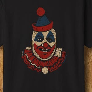 Pogo the Clown T-Shirt: Distressed Horror Tee - True Crime Gift