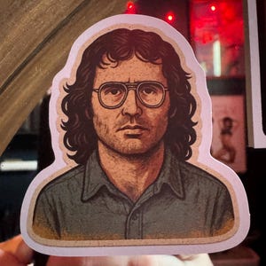 Pegatina de David Koresh, líder de culto: vinilo de arte retro
