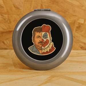 Pogo the Clown Compact Mirror: John Wayne Gacy True Crime Collectible