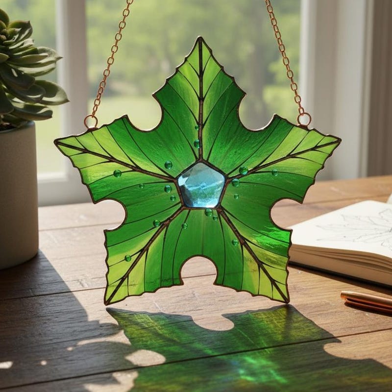 Tree Star Glass Art - Etsy UK