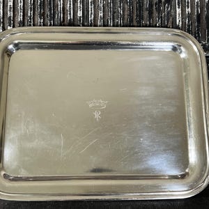 ROYAL YORK HOTEL Vintage Silver Plate Serving Tray Canadian Pacific Railroad