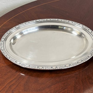 WALDORF ASTORIA TRAY Vintage New York Hotel Silver Plate
