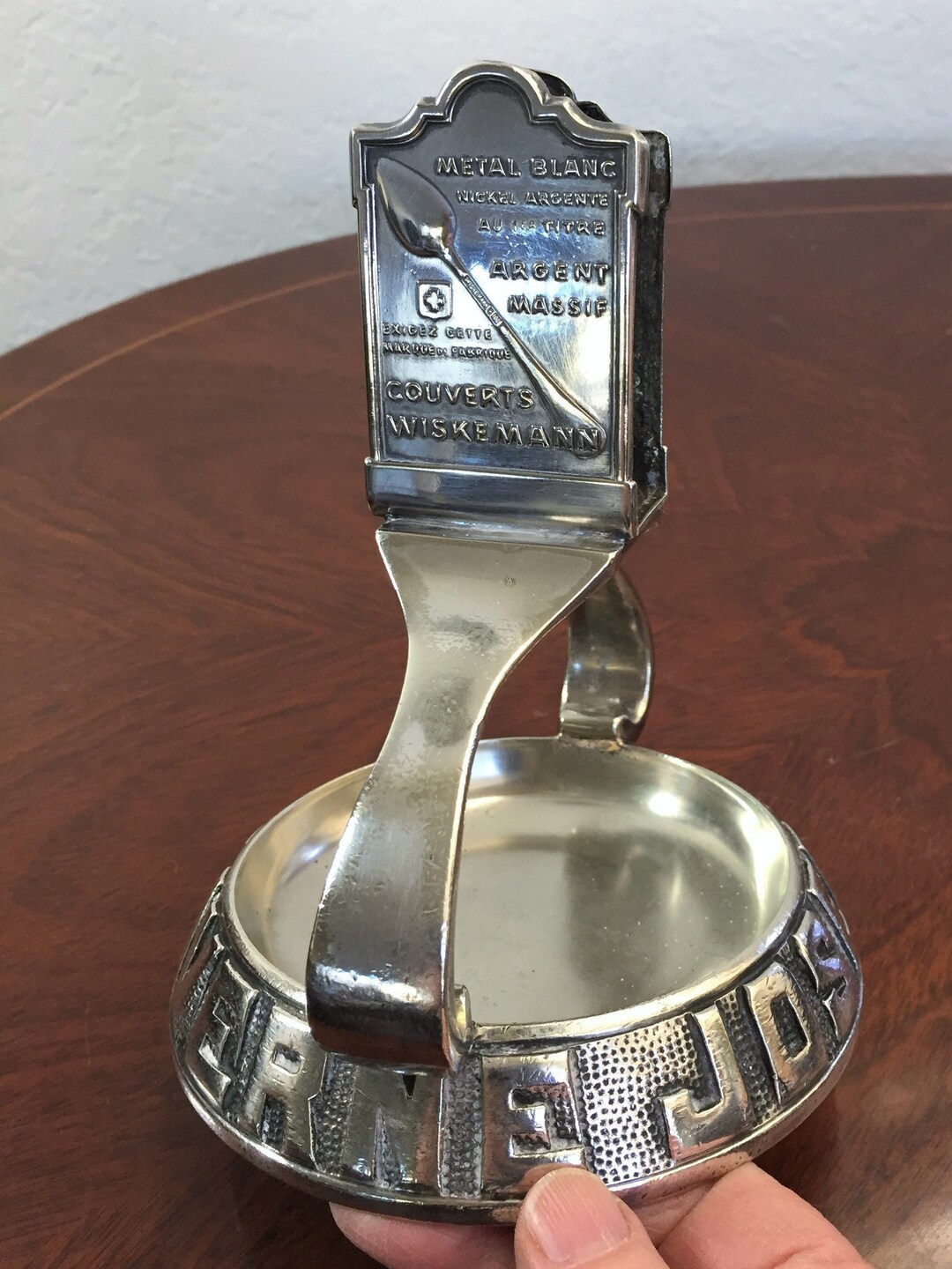 FRENCH TAVERN MATCH Holder Tray Barware Hotel Silver Wiskemann Belgium Etsy