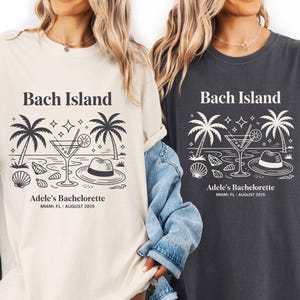 Bach Island Bachelorette Shirt, Custom Bridesmaid Gifts, Beach Bach Party Shirts, Love Island Theme Tee, Bride Squad Merch, Summer Trip Top