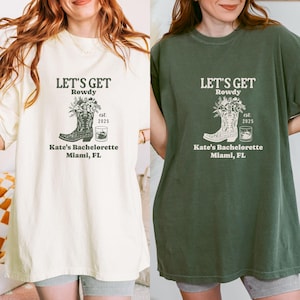 Nashville Bachelorette Party Shirts: Custom Western Last Rodeo, Cowgirl Bride