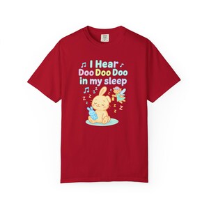 Sleep-Deprived Parent Humor Shirt - Doo Doo Doo In My Sleep Bunny and Fairy Design
