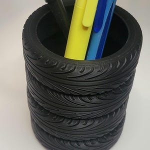 Tire Stack Pen Holder