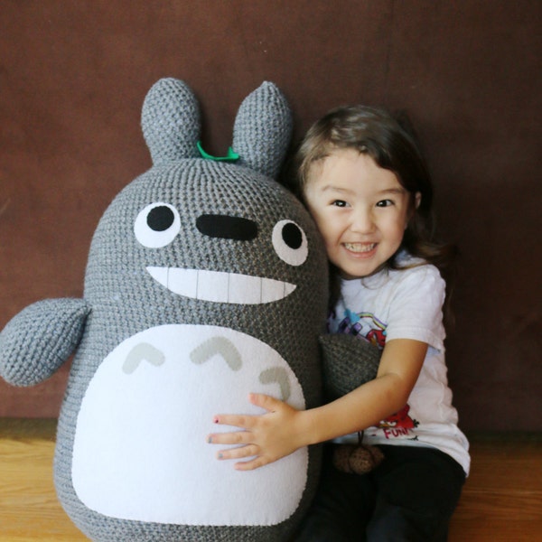 Extra Large Crochet Totoro - My Neighbor Totoro -  MADE TO ORDER