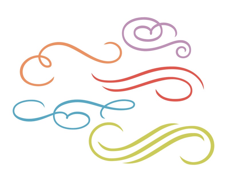 Download Flourishes Swashes SVG Cutting File Commercial Use Instant | Etsy