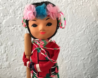 Vintage Kokeshi Type Doll