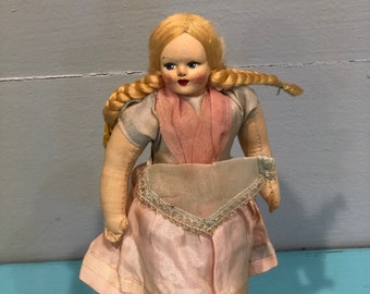 Vintage Cloth Doll from Italy