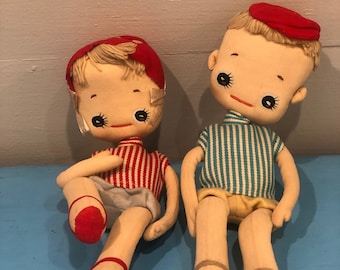 Sweetest Big Eyed Stocking Dolls