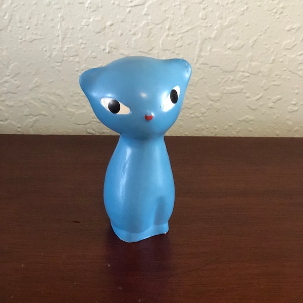 Sweet Vintage Squeaky Cat made in Czechoslovakia