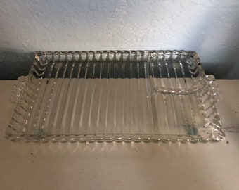 Vintage Snack Tray with Ashtray
