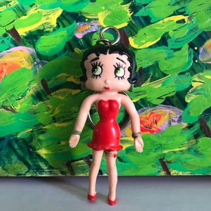Vintage Bendable Betty Boop Keychain 1989