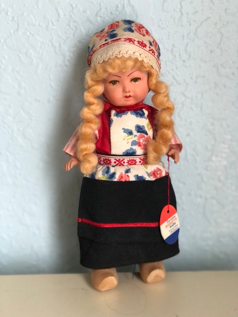 Early Vintage Rozetta Dutch Doll image 1