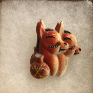 Vintage Donkey Brooch