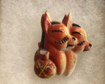 Vintage Donkey Brooch