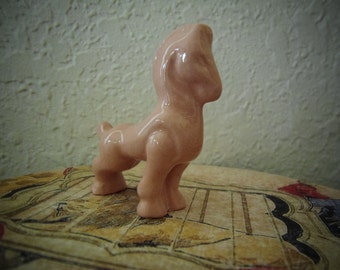 Small Art Deco Pink Horse