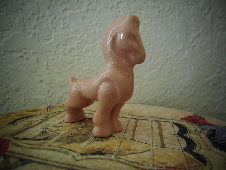 Small Art Deco Pink Horse image 1