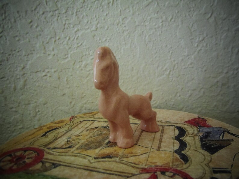 Small Art Deco Pink Horse image 2