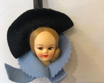 Vintage Hanging Lenci Doll Head