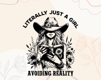 Mädchen vermeiden Realität Design | Lustiger Spruch (svg, png, eps, dxf)