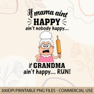 T-shirt Décontracté Femme 'If Mama Ain't Happy' - Taille L, Gris/rose, Occasion Très Bon état, Marque Authentic Classics