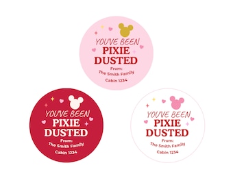 Valentine Personalized Pixie Dust Stickers