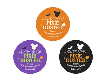 Halloween on the High Seas Personalized Pixie Dust Stickers