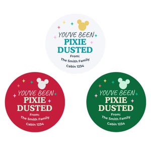 Christmas Personalized Pixie Dust Stickers: Merrytime Cruises