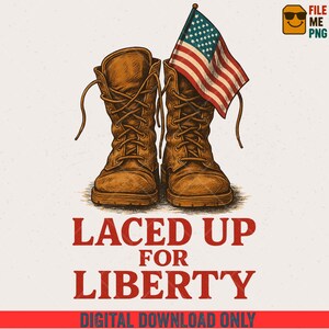 Patriotic Boots with Flag PNG, 4th of July Sublimation (Digital Download)