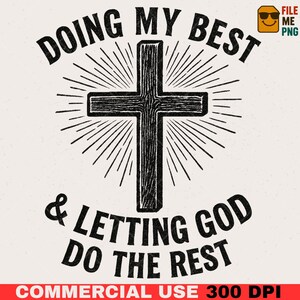 Christian Shirt Design PNG, Religious Quote (Digital Download)