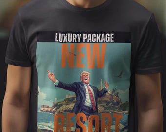 Alcatraz 2025 Luxury Prison Resort Parody Trump T-Shirt