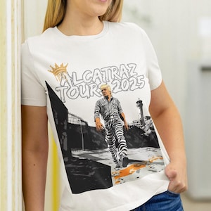 Alcatraz 2025 Luxury Prison Resort Tour Parody Trump T-Shirt