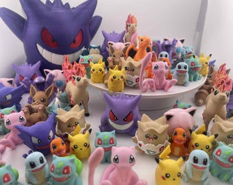 20+ toy bundle! 3D Printed Monster Art Toy Set: Fan-Made Figures, Collector Gift