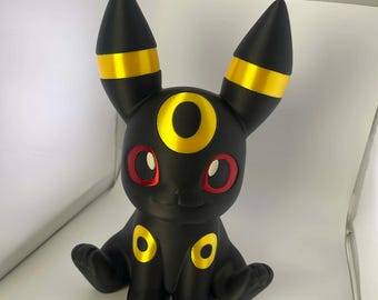 Giant Umbreon Figure – 12” Pokémon-Style Model •  Gaming room decor • Gamer decor • Collector Gift
