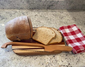 Cuchillo de pan de madera dura