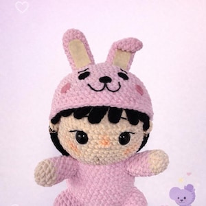 Cooky Jungkook mysig kollektion mönster pdf virkning | amigurumi kpop bts | bt21 kpop mönster