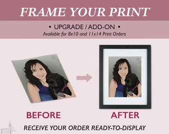 ADD ON / UPGRADE - Mat and Frame Your Print - (Available for 8x10, and 11x14 Prints)