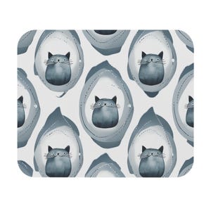 Katzen Maus Pad, süsse Katze Schreibtisch Zubehör, Büro Dekor, Haustier Liebhaber Geschenk, Fun Arbeitsplatz, Tierdruck Mousepad