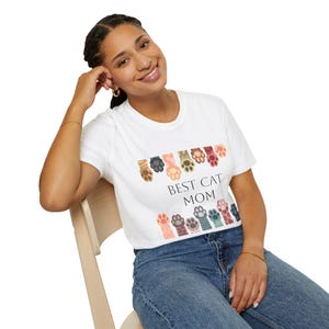 Best Cat Mom Unisex Softstyle T-Shirt | Perfect Gift for Cat Lovers, Pet Mom Apparel, Cute Animal Tee, Birthday Present, Cat [...]