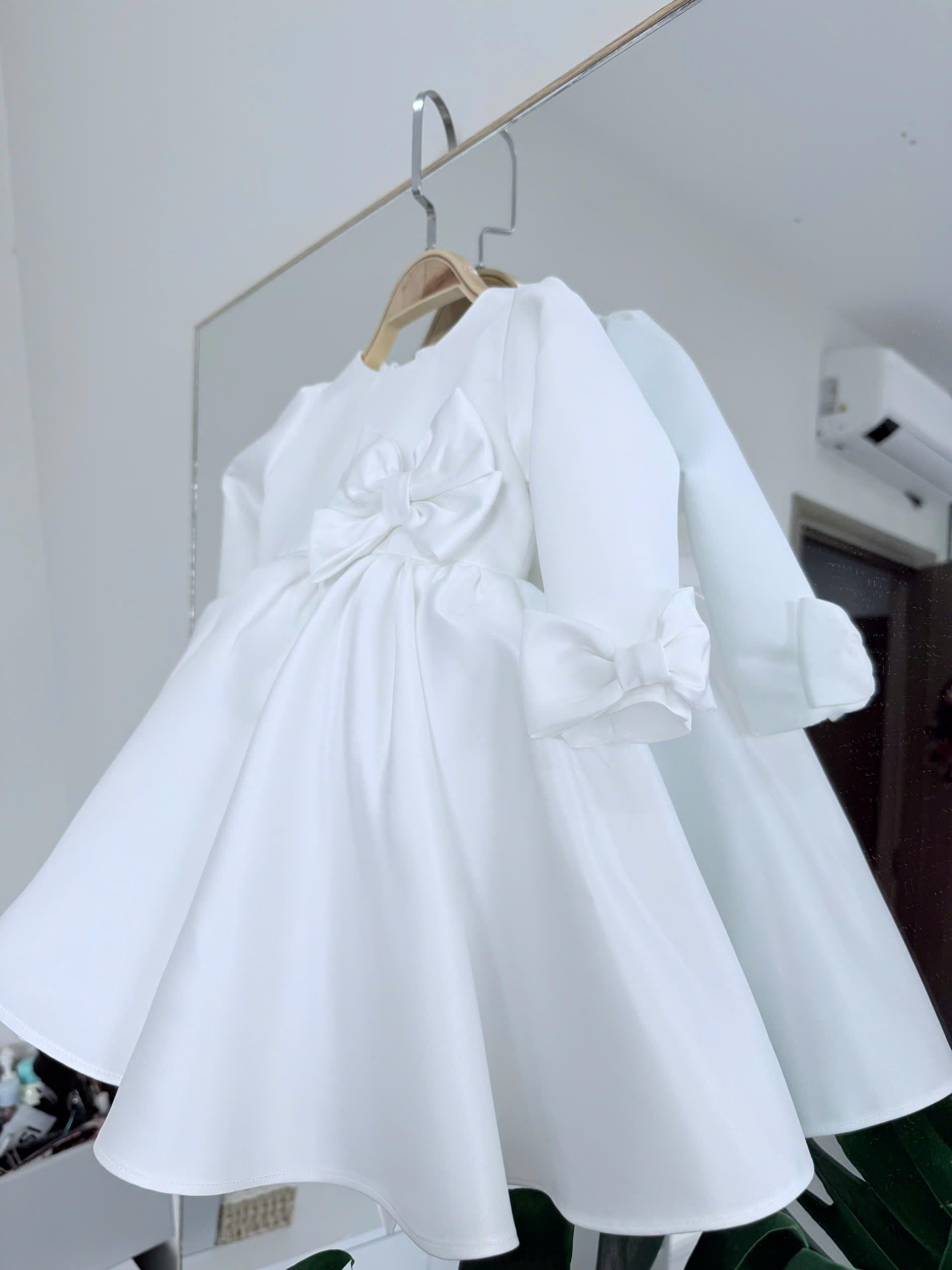 long sleeve white toddler dress Classic Long Sleeve Night Gown White Night dress for girls