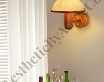 Luxury Japanese Wooden Wall Sconce: Modern LED Wall Lamp
