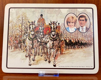 1981 Royal Wedding Placemats by Clover Leaf Set of 4