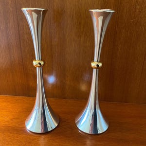 Dansk Designs Silverplate Jens Quistgaard Candlesticks
