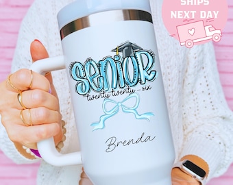 Senior 2026 Tumbler, Personalized Graduation Cup, Class of 2026 Gift, High School Graduate, College Bound, Senior Year Cup